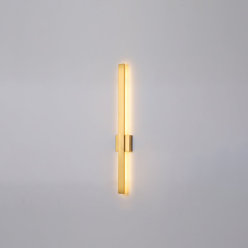 Sombra lineal luz de pared de metal moderno 1 iluminación de pared de pared