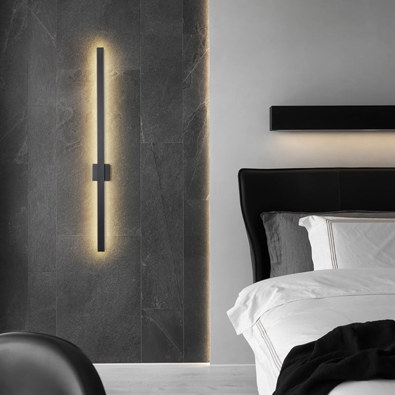 Sombra lineal luz de pared de metal moderno 1 iluminación de pared de pared