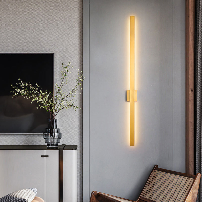 Sombra lineal luz de pared de metal moderno 1 iluminación de pared de pared