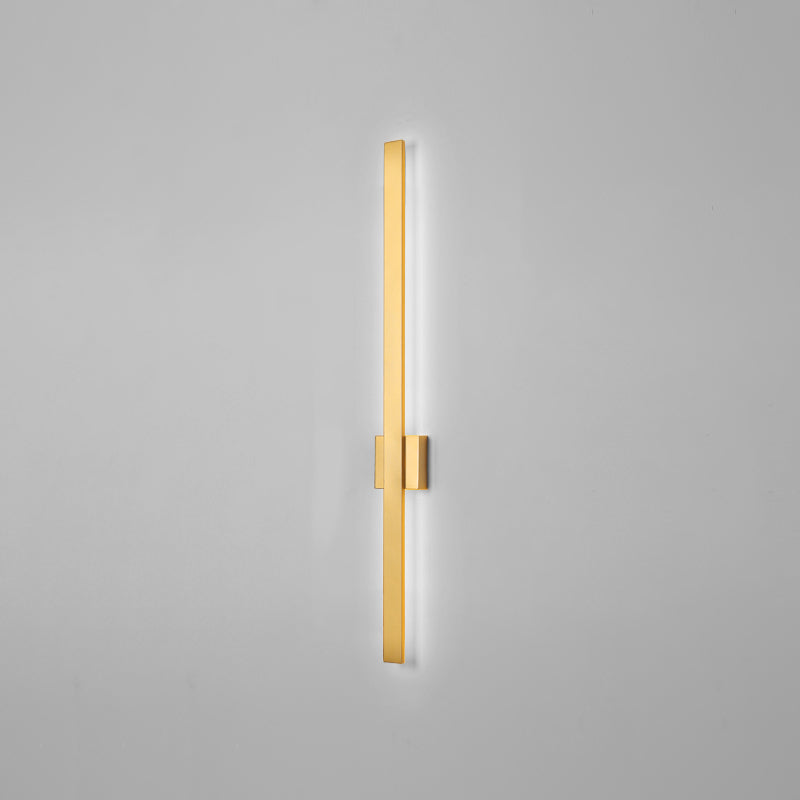 Sombra lineal luz de pared de metal moderno 1 iluminación de pared de pared