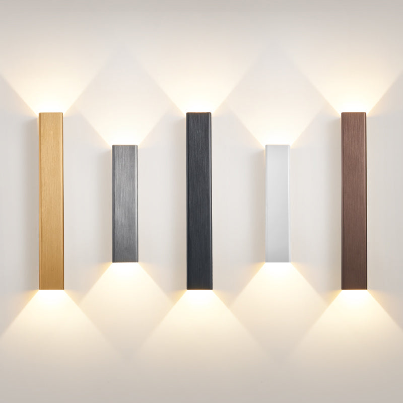 Quadratische Schatten Metallwand Licht moderne 2 Lights Wandmontage Beleuchtung