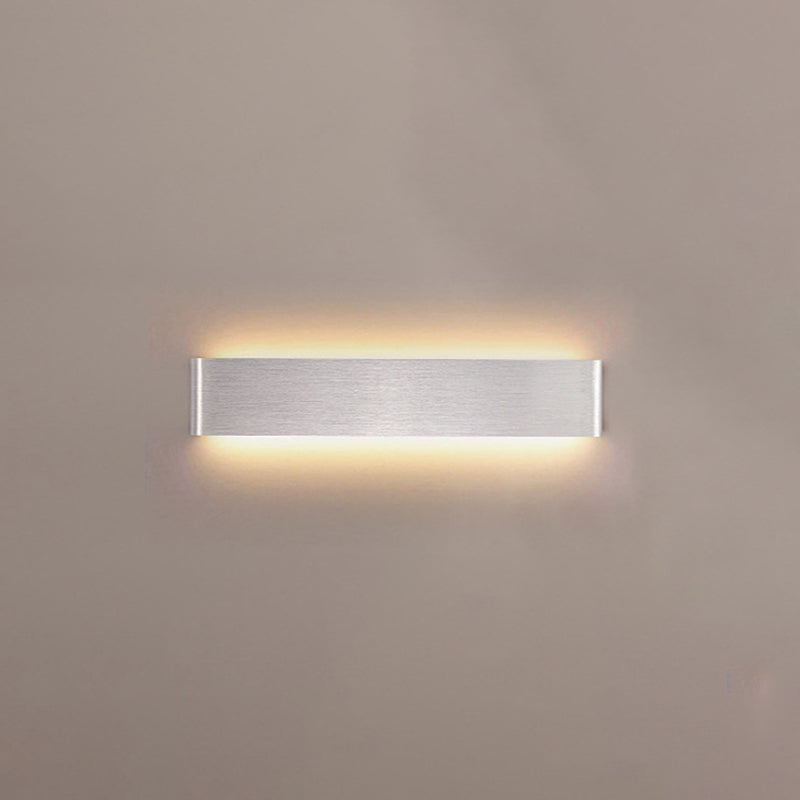 Luz de pared de metal de forma cuadrada estilo moderno 1 lámpara de montaje de pared ligera