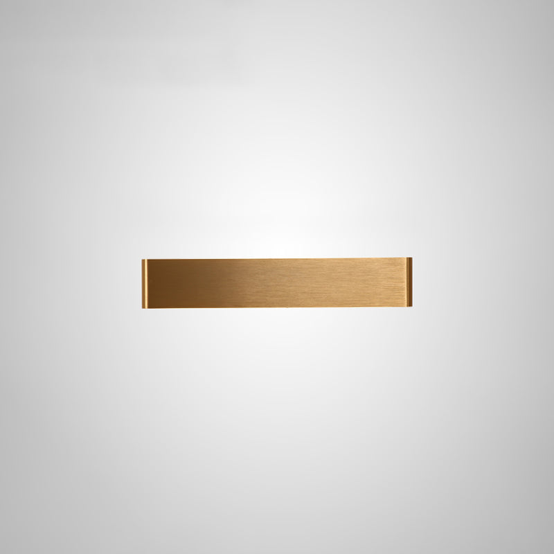 Luz de pared de metal de forma cuadrada estilo moderno 1 lámpara de montaje de pared ligera