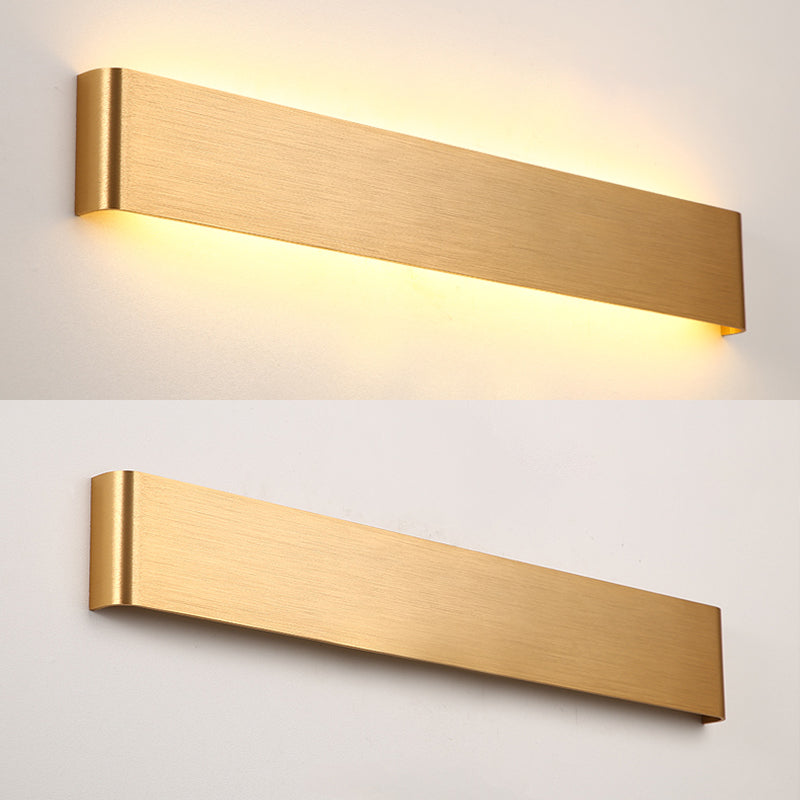 Luz de pared de metal de forma cuadrada estilo moderno 1 lámpara de montaje de pared ligera