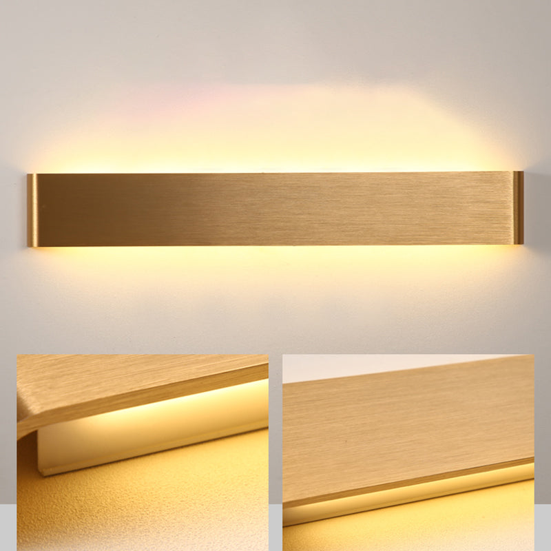 Luz de pared de metal de forma cuadrada estilo moderno 1 lámpara de montaje de pared ligera