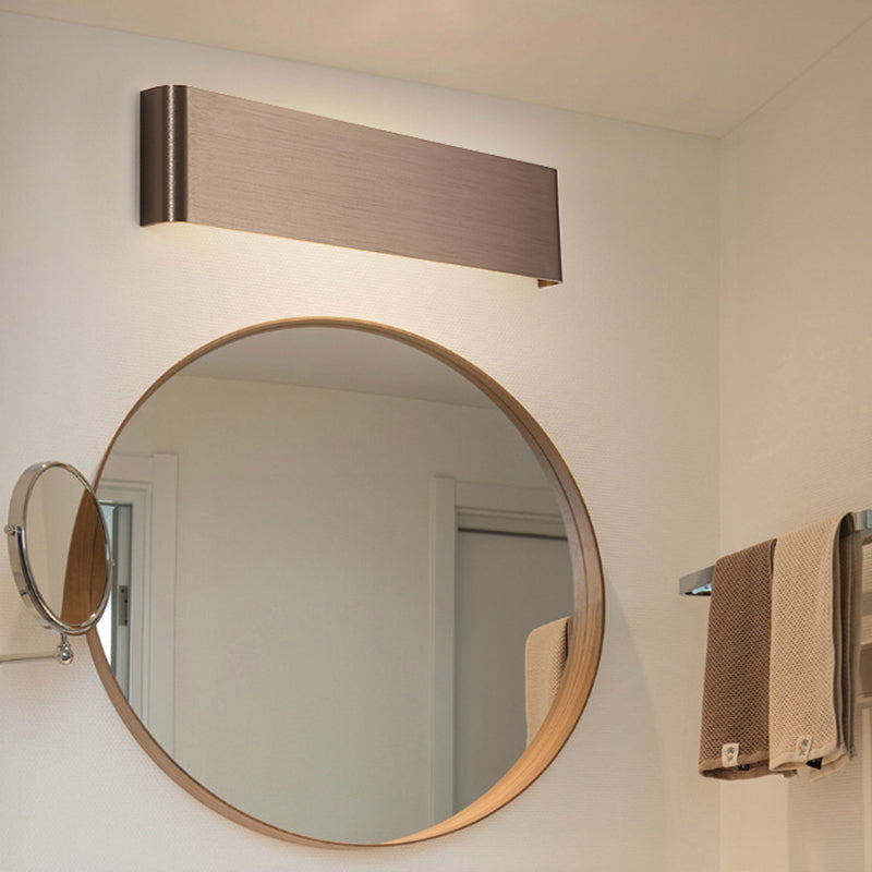 Luz de pared de metal de forma cuadrada estilo moderno 1 lámpara de montaje de pared ligera