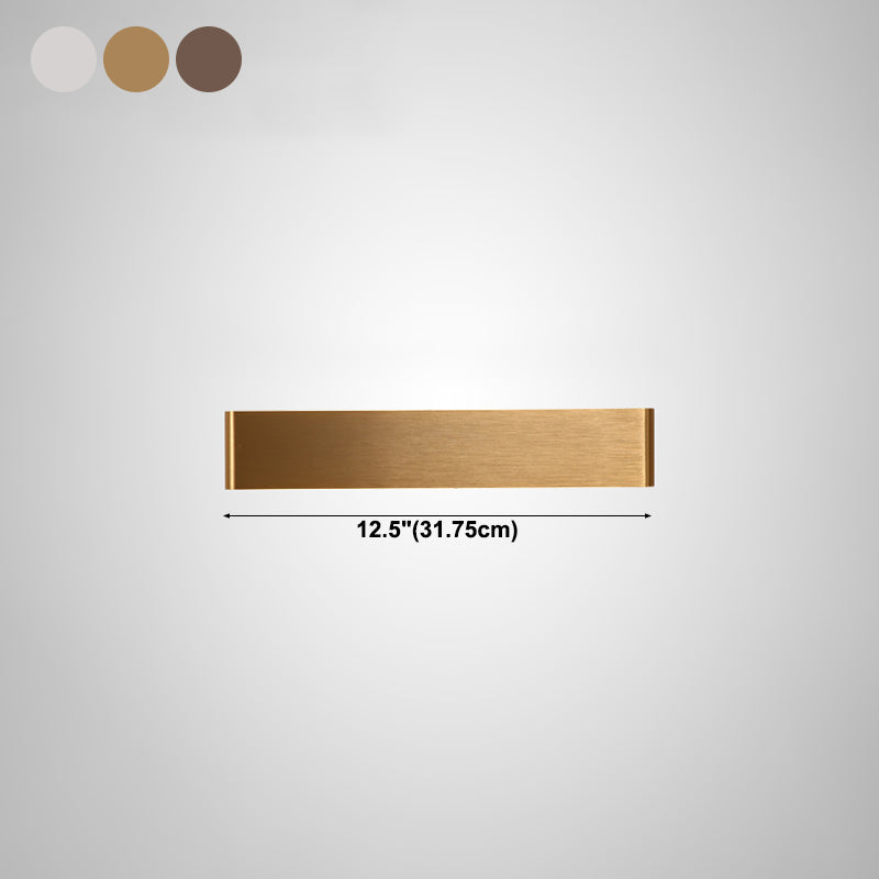 Luz de pared de metal de forma cuadrada estilo moderno 1 lámpara de montaje de pared ligera