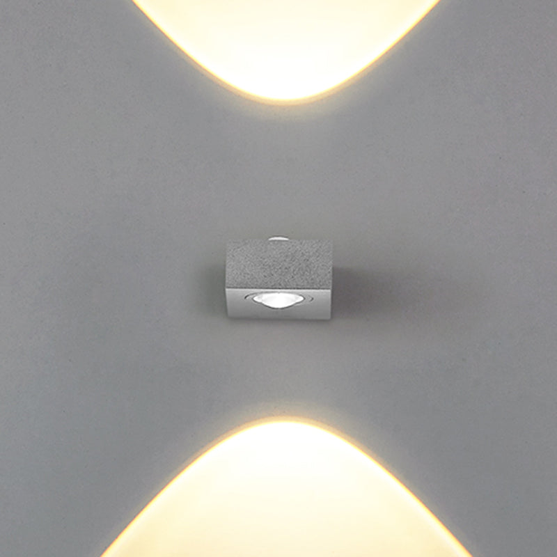 Square Shape Metal Wall Light Modern Style Multi Lights Wall Mount Light Fixture