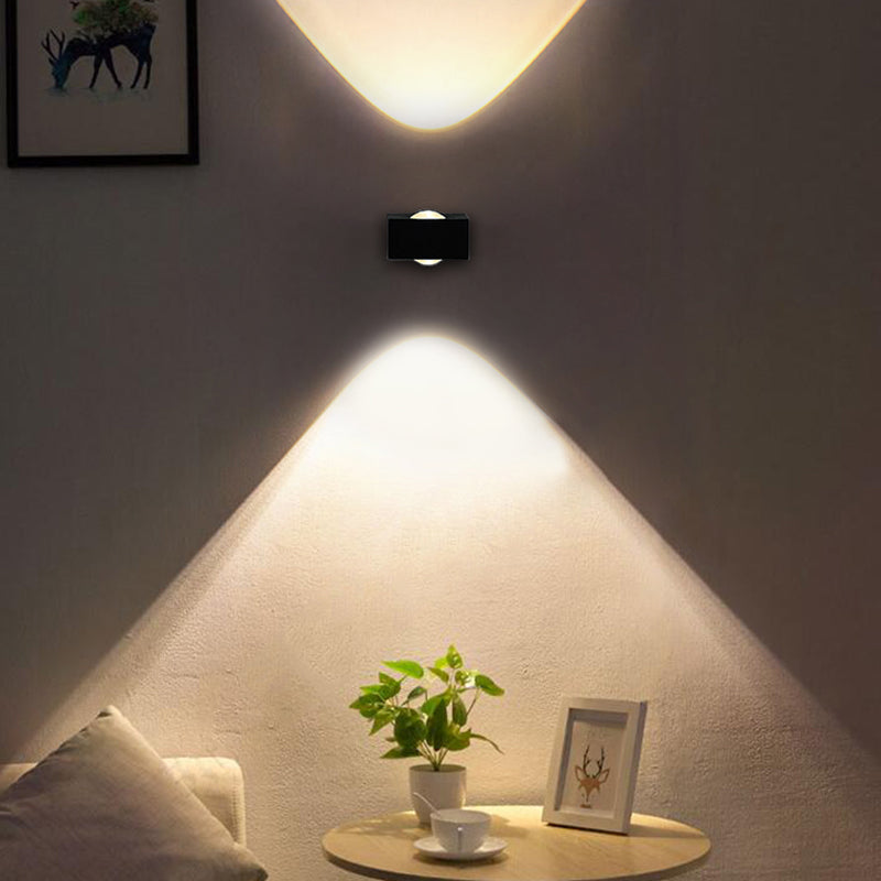 Square Shape Metal Wall Light Modern Style Multi Lights Wall Mount Light Fixture