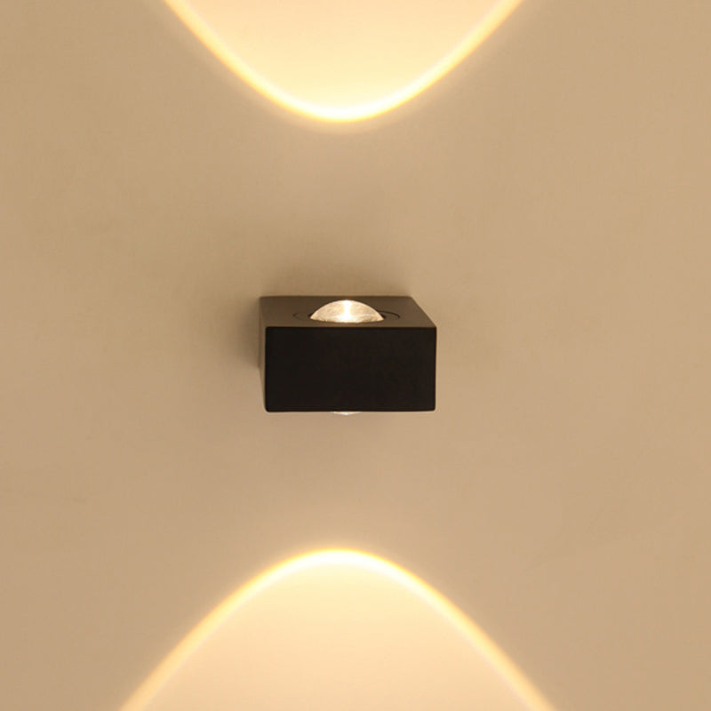 Square Shape Metal Wall Light Modern Style Multi Lights Wall Mount Light Fixture