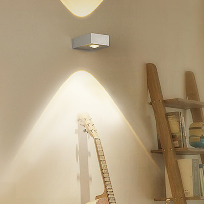 Square Shape Metal Wall Light Modern Style Multi Lights Wall Mount Light Fixture