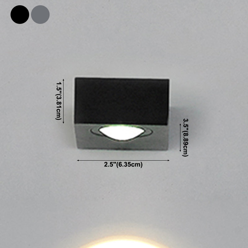 Square Shape Metal Wall Light Modern Style Multi Lights Wall Mount Light Fixture