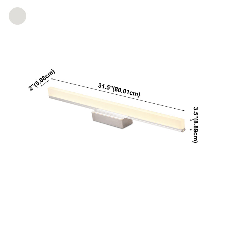 Luci di sconde di vanità per vanità lineari in metallo 1 Light Vanity Sconce Lights