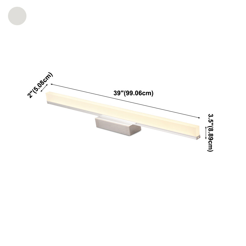 Luci di sconde di vanità per vanità lineari in metallo 1 Light Vanity Sconce Lights