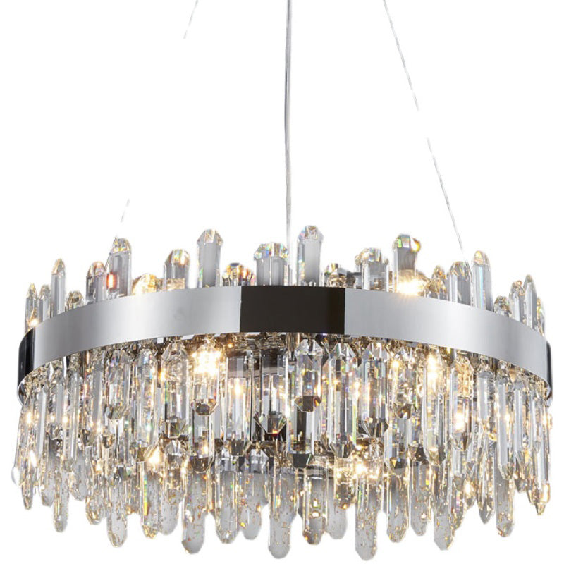 Radform Kronleuchter Licht moderner Kristall 1-Licht Kronleuchter Lichtleuchte in Silber