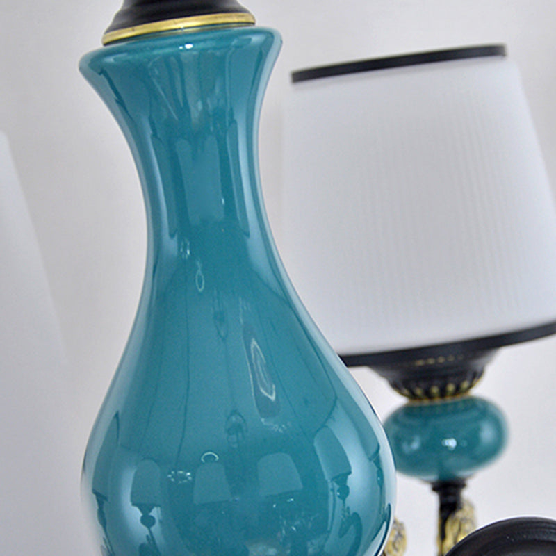 Cylinder Shape Pendant Lights Modern Style Glass Chandelier Light Fixtures