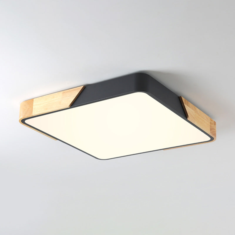 Lampada da soffitto moderna a LED Macaroon Lampada da soffitto geometrica in ferro per montaggio a incasso per camera da letto