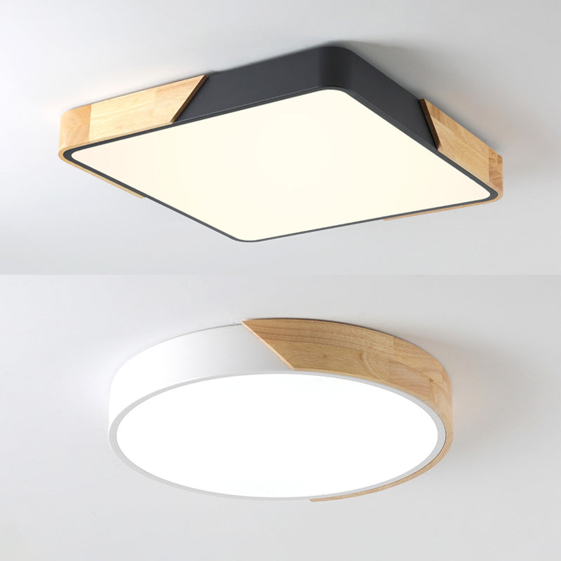 Lampada da soffitto moderna a LED Macaroon Lampada da soffitto geometrica in ferro per montaggio a incasso per camera da letto