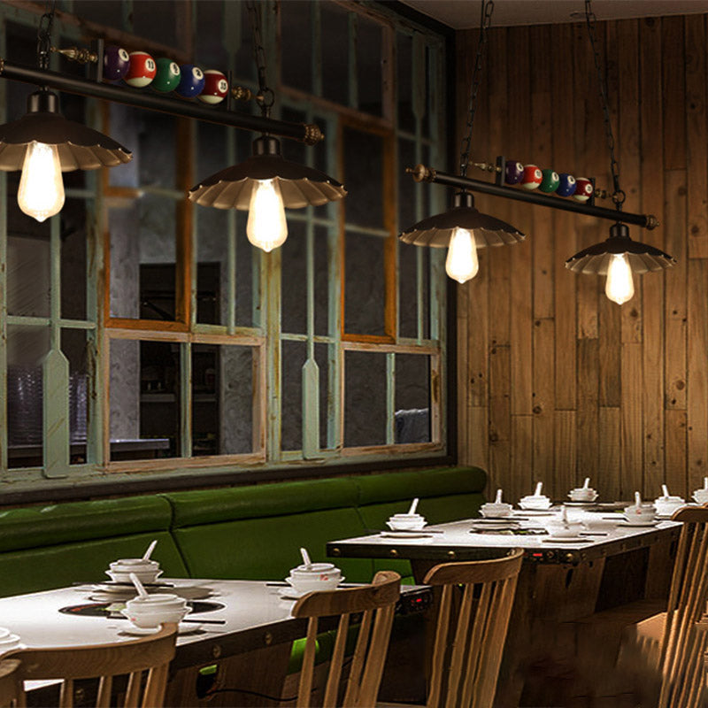 American Style Metal Chandelier Multi Light Hanging Light for Billiard Shop