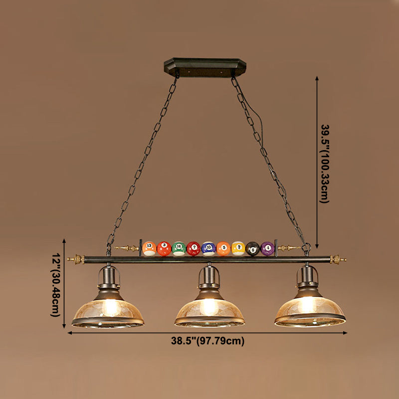 American Style Metal Chandelier Multi Light Hanging Light for Billiard Shop