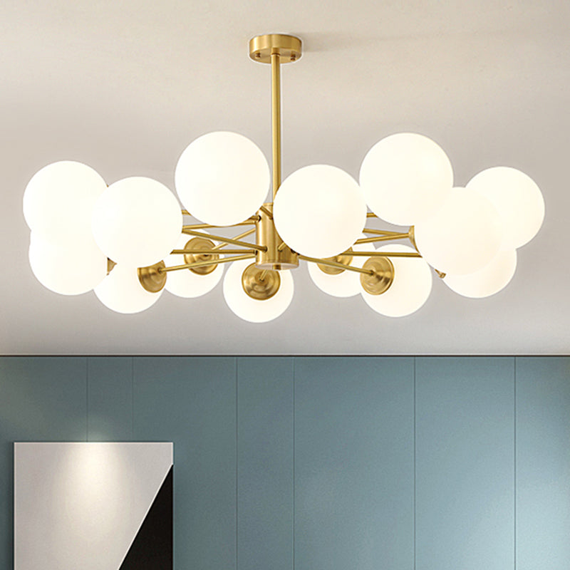 Metal Chandelier Light Fixtures Multi-Head Suspension Pendant Lamps for Living Room