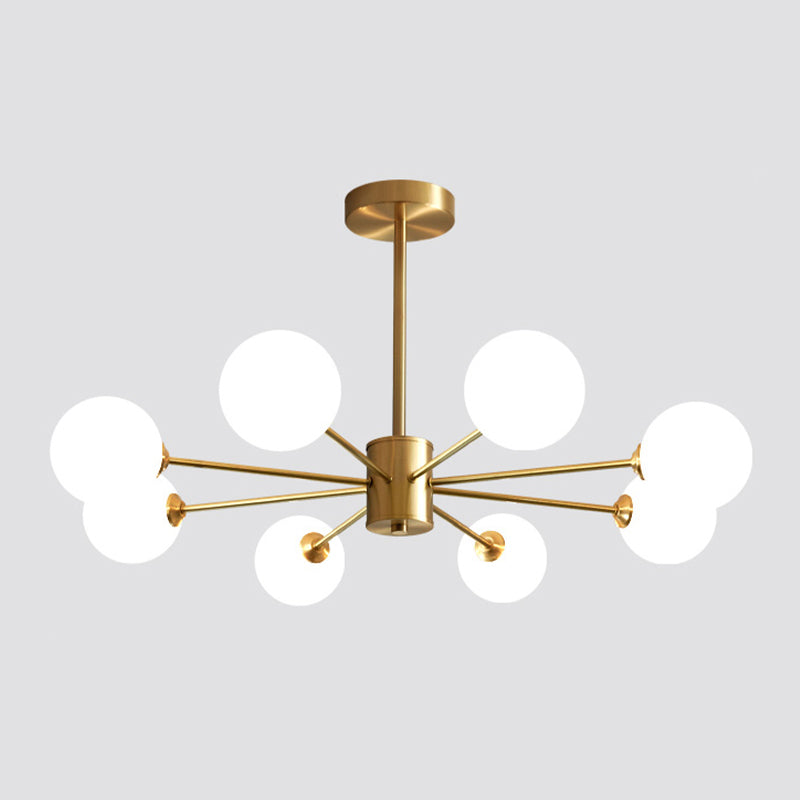 Metal Chandelier Light Fixtures Multi-Head Suspension Pendant Lamps for Living Room