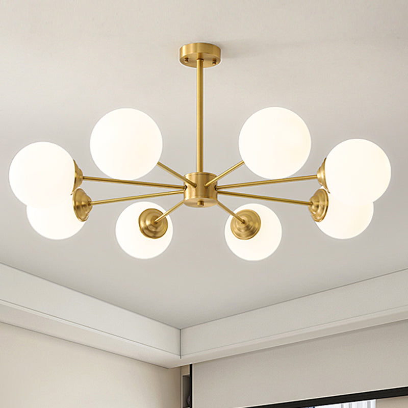 Metal Chandelier Light Fixtures Multi-Head Suspension Pendant Lamps for Living Room