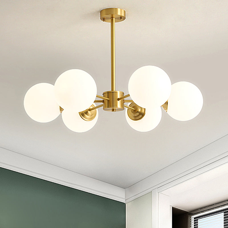 Metal Chandelier Light Fixtures Multi-Head Suspension Pendant Lamps for Living Room