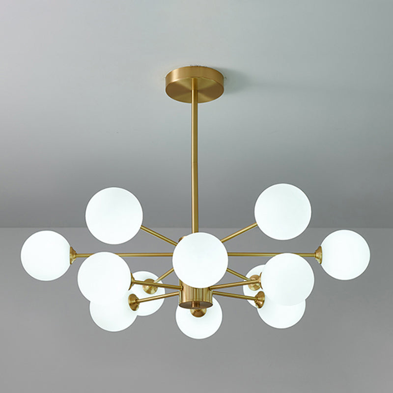 Metal Chandelier Light Fixtures Multi-Head Suspension Pendant Lamps for Living Room