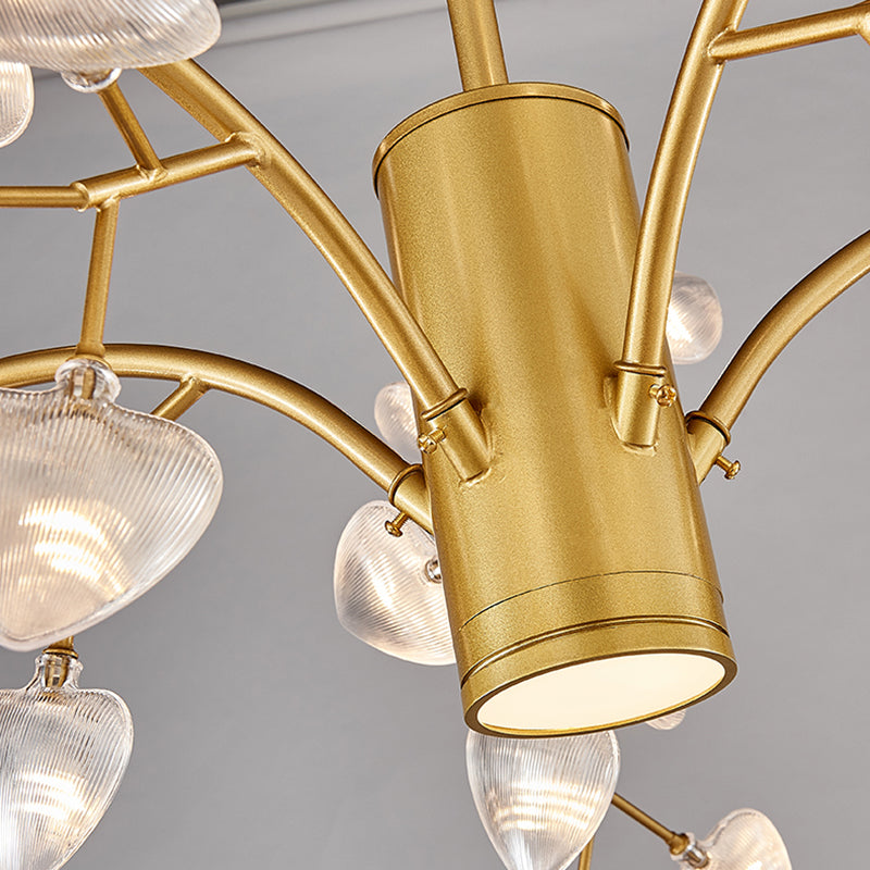 Forma di filiale in metallo lampadario moderno in stile moderno lampada appesa per negozio