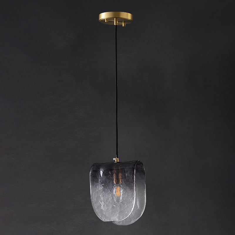 Verre moderne 1 luminaire de pendentif lumineux salon Light Hanging Light