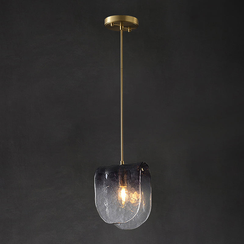 Verre moderne 1 luminaire de pendentif lumineux salon Light Hanging Light