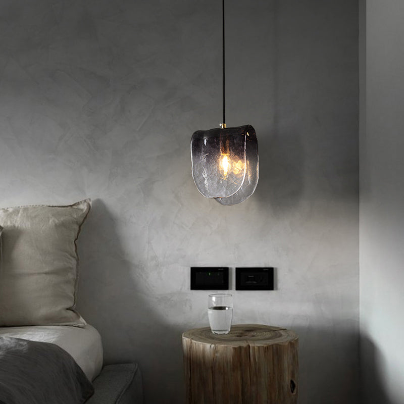 Verre moderne 1 luminaire de pendentif lumineux salon Light Hanging Light