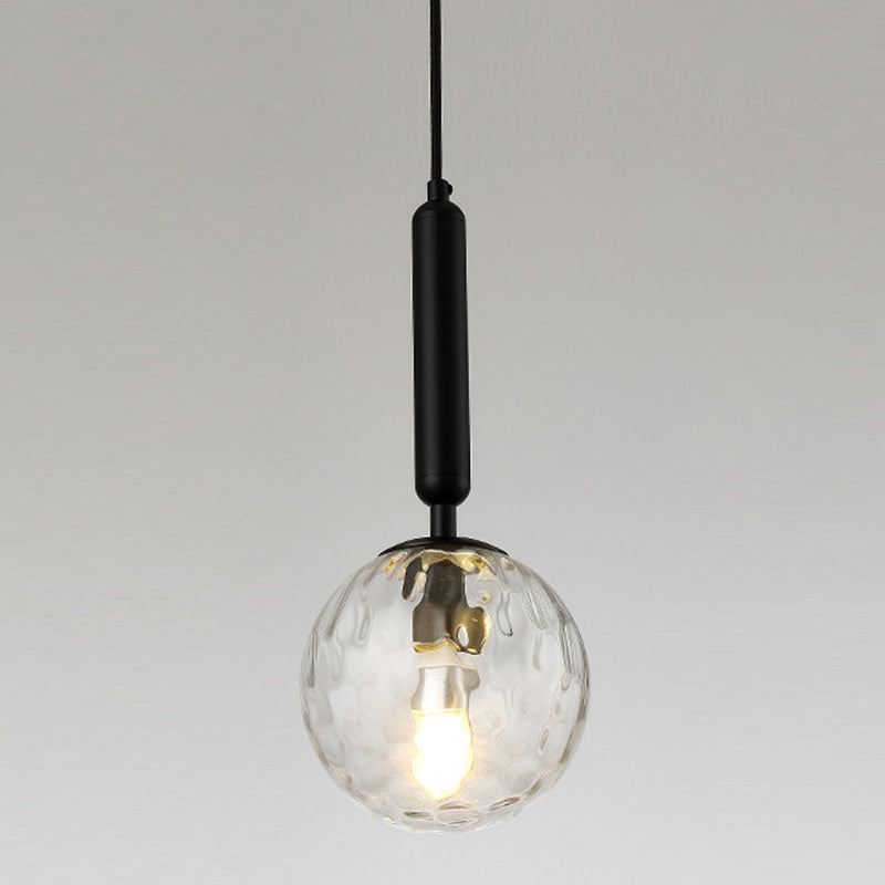 Modern Style LED Pendant Light Minimalism Glass Hanging Light for Dinning Room