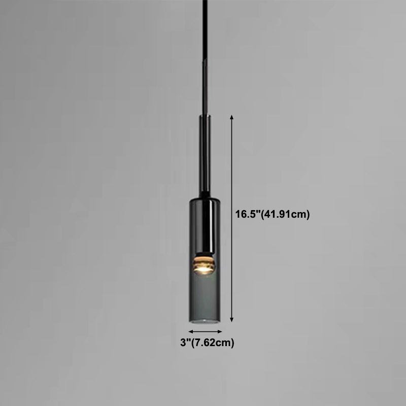 Cylinder Shade Hanging Light Modern Style Pendant Light pour le salon