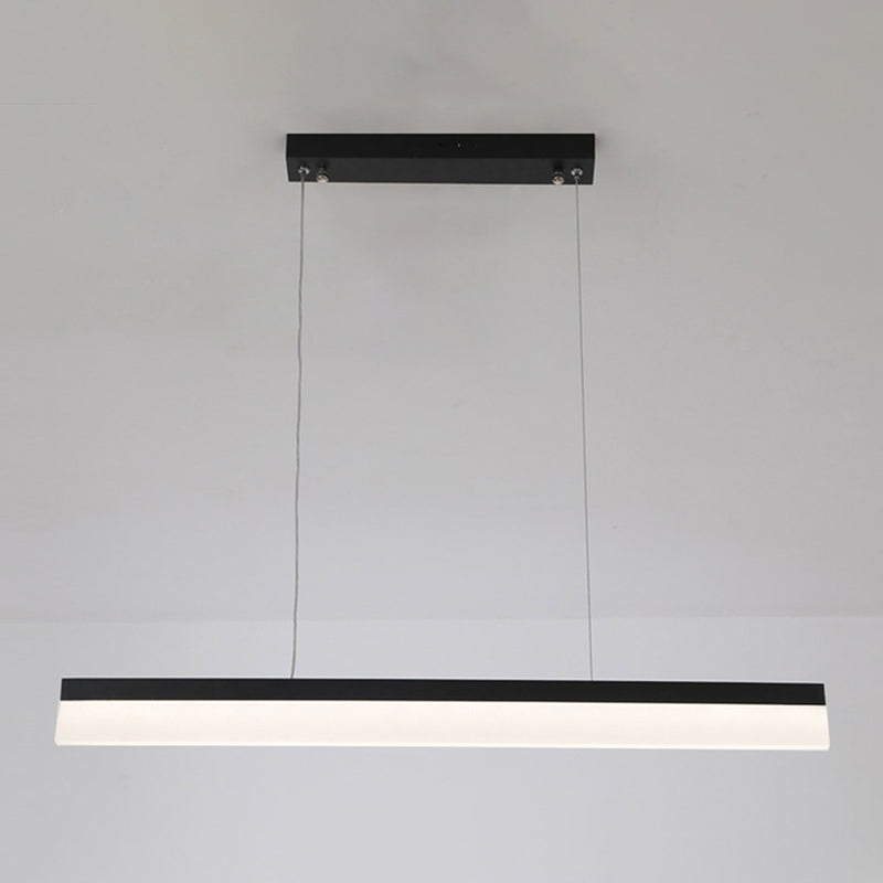 Modern Style Dining Chandelier Lamp Dining Room LED Rectangle Pendant Light Fixture