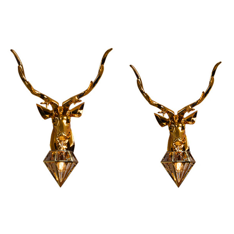 Postmodern Wall Sconce 1 Head Antler Wall Mounted Light Fixture for Living Room
