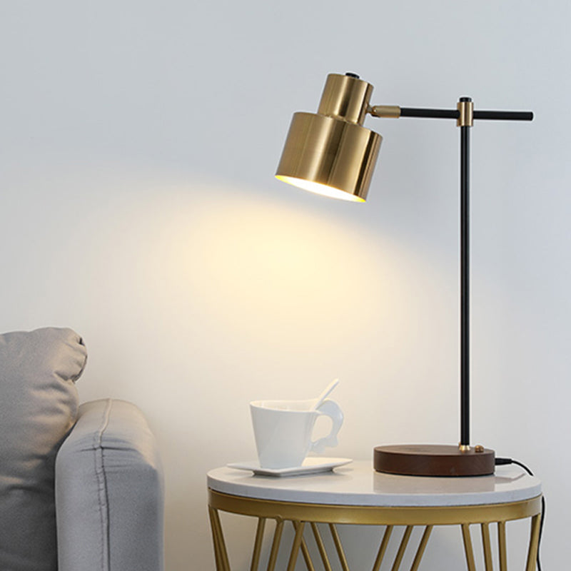 Modern Eye Caring Table Lamp Metallic Desk Light for Study Bedroom Sitting Room