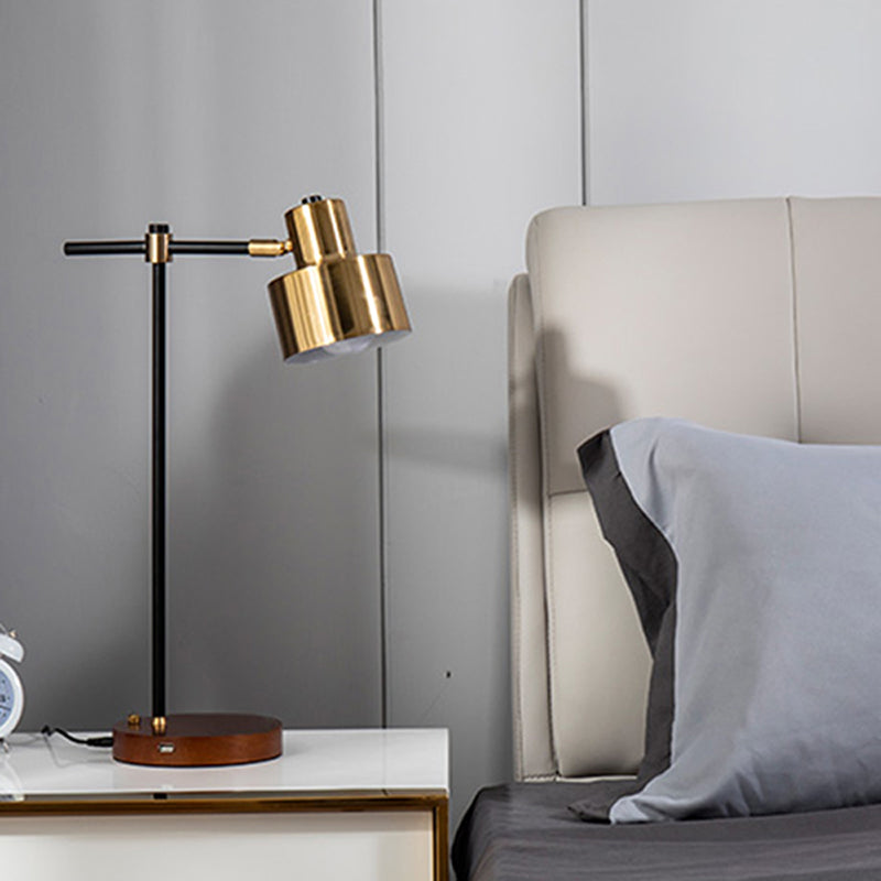 Modern Eye Caring Table Lamp Metallic Desk Light for Study Bedroom Sitting Room