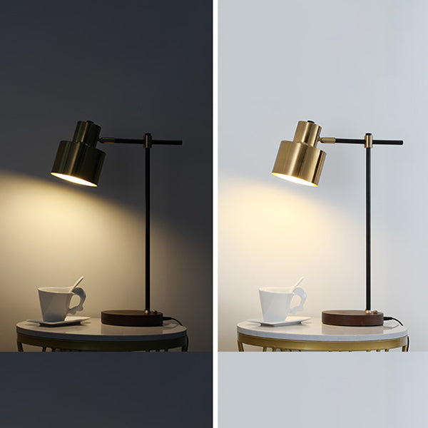 Modern Eye Caring Table Lamp Metallic Desk Light for Study Bedroom Sitting Room