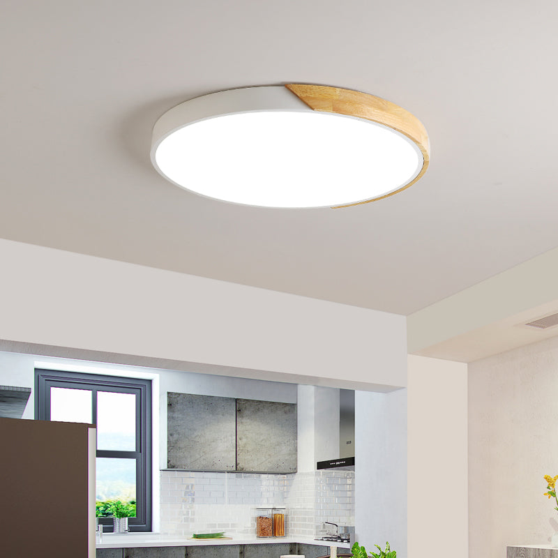 Moderna lampada da soffitto a LED semplice a forma di geometria in ferro da incasso per sala da pranzo