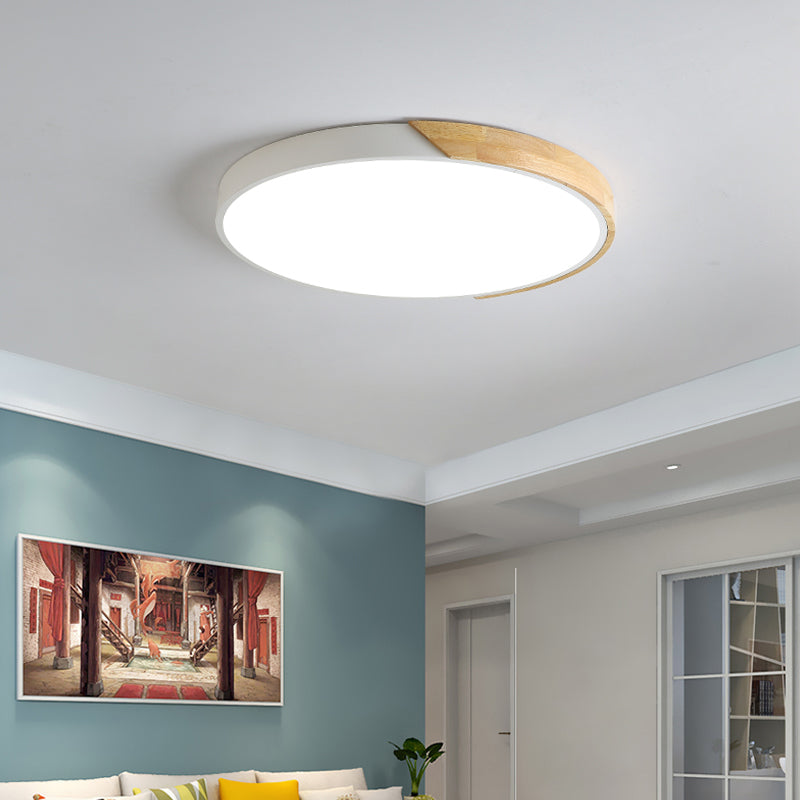 Moderna lampada da soffitto a LED semplice a forma di geometria in ferro da incasso per sala da pranzo
