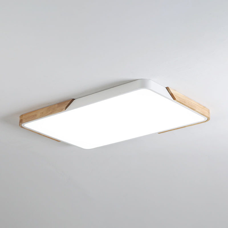 Moderna lampada da soffitto a LED semplice a forma di geometria in ferro da incasso per sala da pranzo