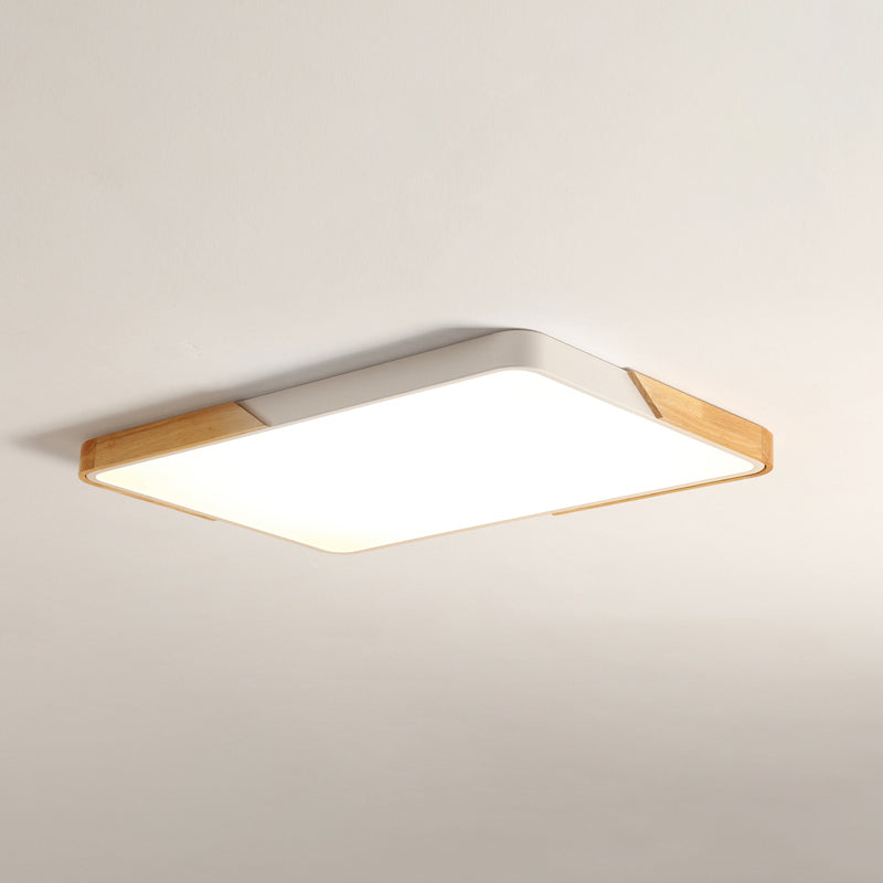 Moderna lampada da soffitto a LED semplice a forma di geometria in ferro da incasso per sala da pranzo