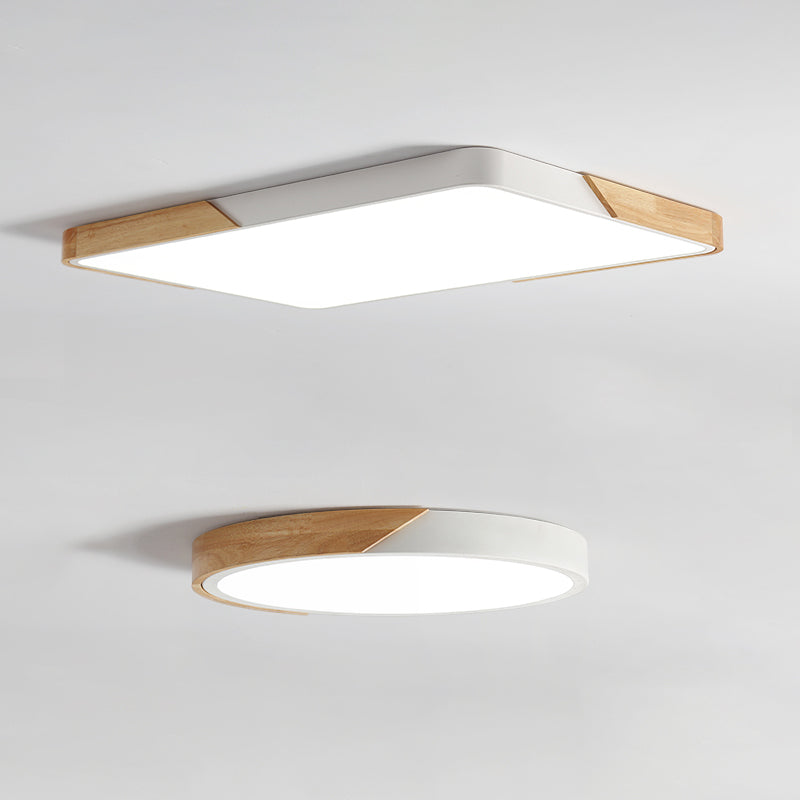 Moderna lampada da soffitto a LED semplice a forma di geometria in ferro da incasso per sala da pranzo