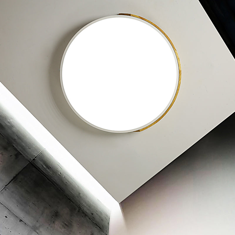 Moderna lampada da soffitto a LED semplice a forma di geometria in ferro da incasso per sala da pranzo