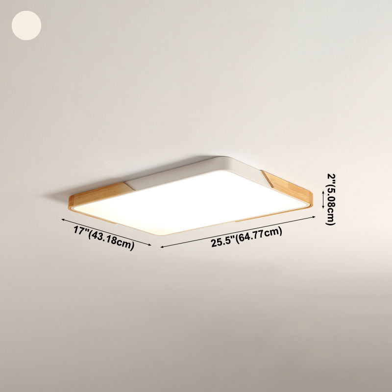 Moderna lampada da soffitto a LED semplice a forma di geometria in ferro da incasso per sala da pranzo