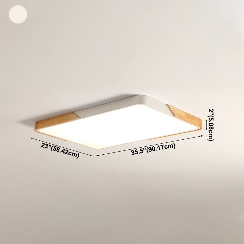 Moderna lampada da soffitto a LED semplice a forma di geometria in ferro da incasso per sala da pranzo