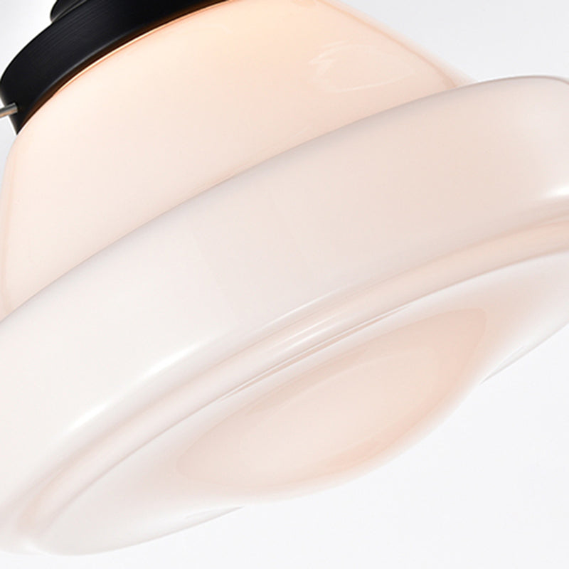 Modern Simple Geometry Shape Ceiling Lamp Copper 1 Light Flush Mount