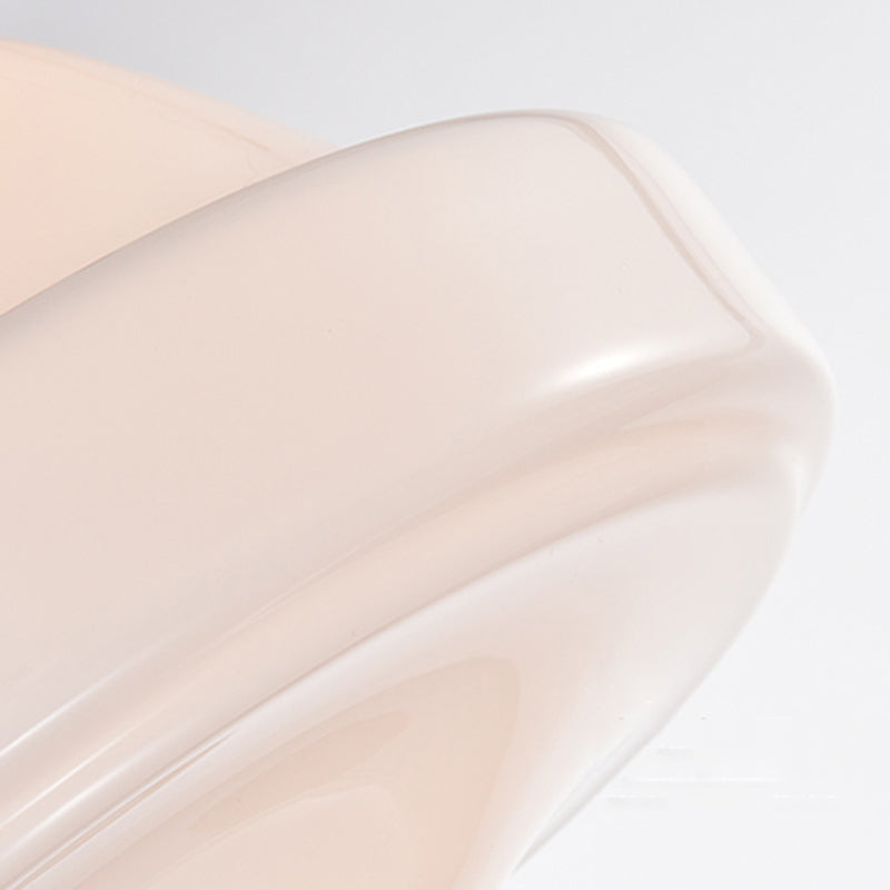 Plafonnier moderne en forme de géométrie simple, plafonnier en cuivre à 1 lumière